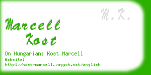 marcell kost business card